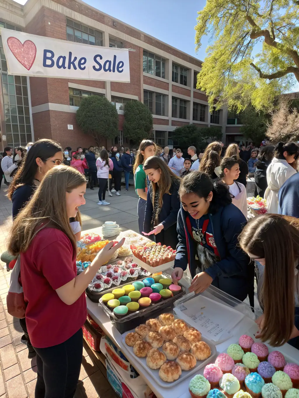 A photo of ITII HAUTE-NORMANDIE 4L students participating in a fundraising event to support their participation in the 4L Trophy and their humanitarian efforts.